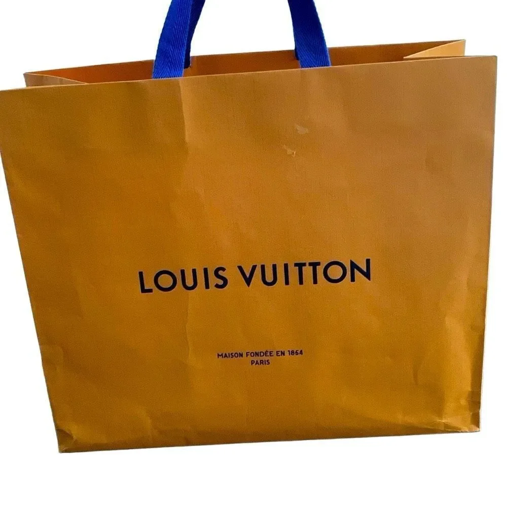 Louis Vuitton Medium 16”x13” Empty Paper Shopping Tote - Replacement Gift Bag